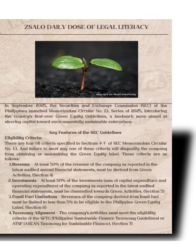 [49] SEC Green Equity Guidelines