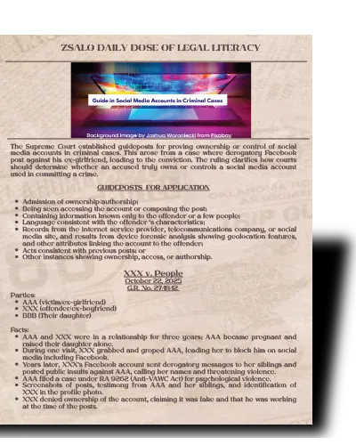 [59] SC Guide in Social Media Accounts in Criminal Cases