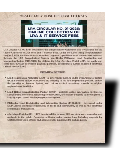 [61] Online Collection of LRA & IT Services Fees