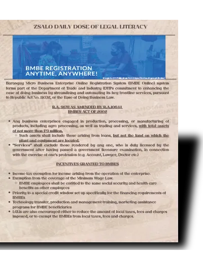 [68] BMBE Registration, Anytime Anywhere