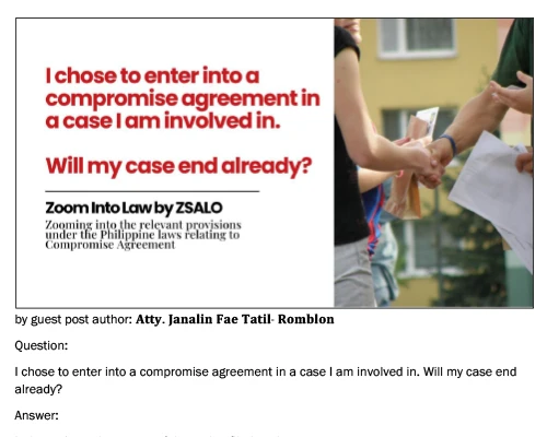 Compromise Agreement