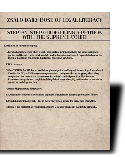 Is Forum Shopping Applicable at the Prosecutor Level