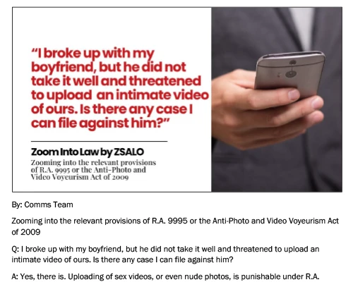 Threaten to Upload Intimate Video