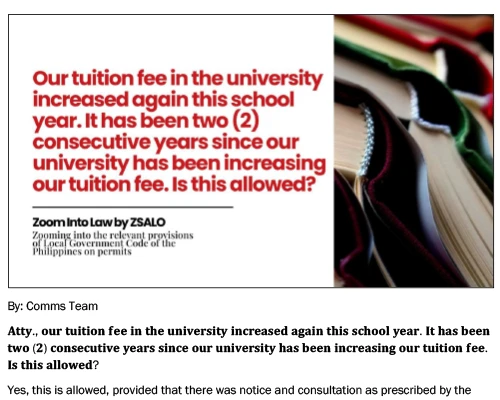 Tuition Increase yearly Is that correct
